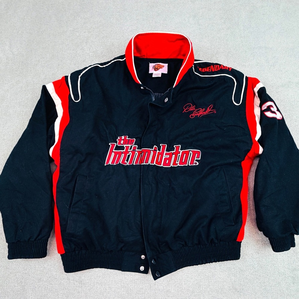 Vtg Dale Earnhardt Sr "The Intimidator" Jacket Winners Circle NASCAR #3 Mens Med